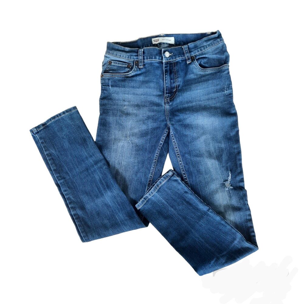 Levi's Boys 510 Skinny Jeans Distressed Size 18 W29xH29